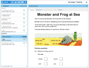 KS1 Reading example