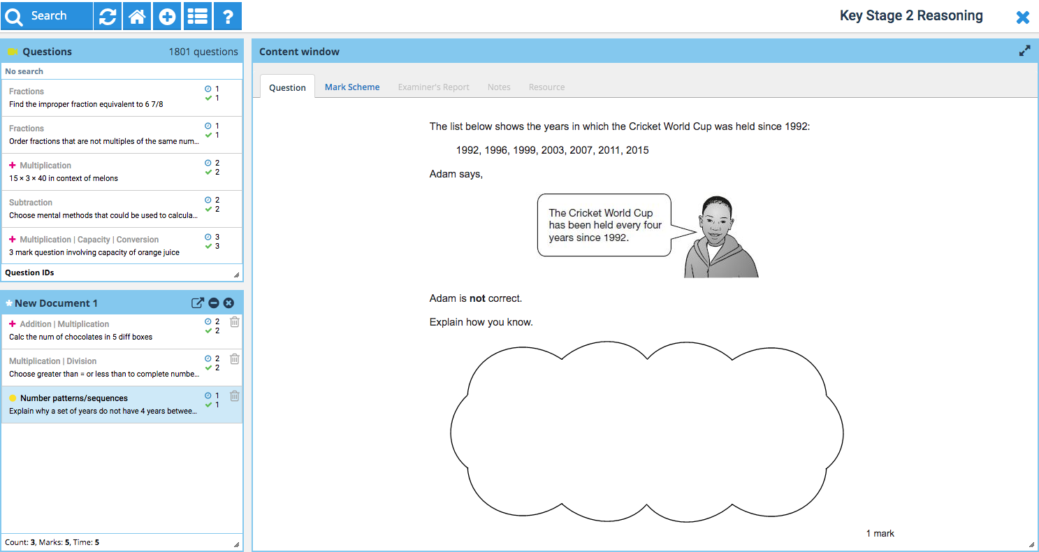 KS2 Reasoning Screen