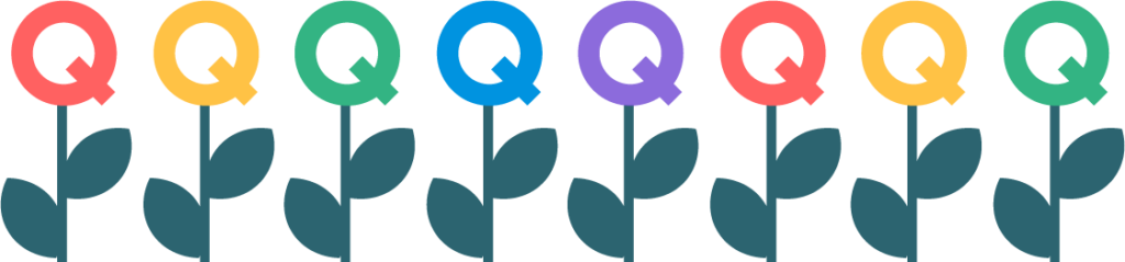 q-flowers rainbow image