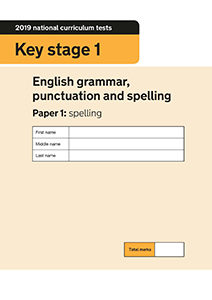 2019 KS1 English GPS Paper 1 Spelling