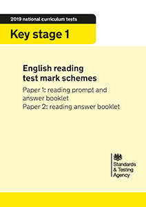 2019 KS1 English Reading Mark Schemes