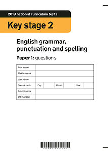 2019 KS2 English GPS Paper 1 Questions